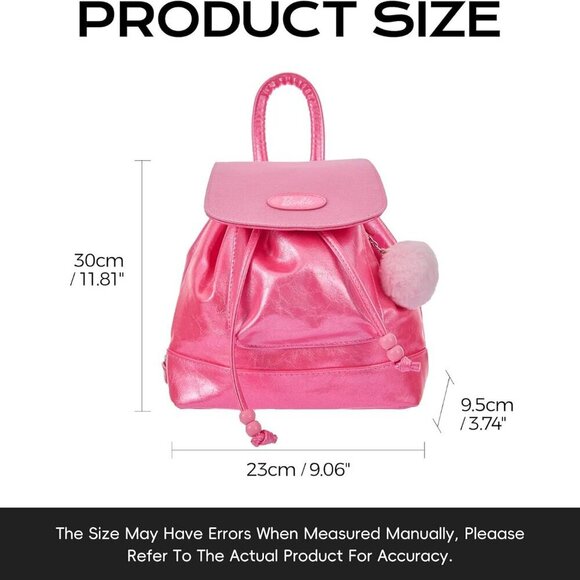 Pink Mini Backpack Leather Girls Women Adjustable Straps Travel School main image 4